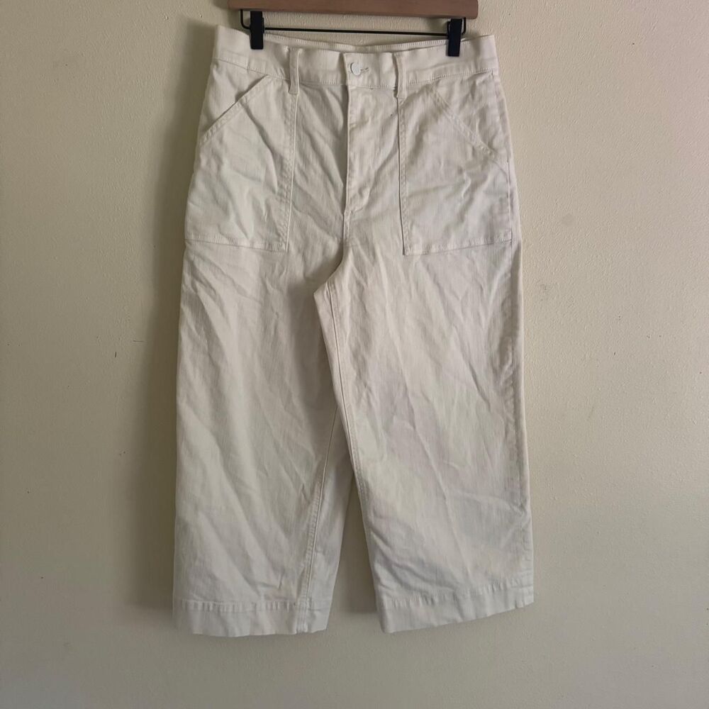 Joes Jeans Cream Wide Leg High Waisted Jeans Size 32 14